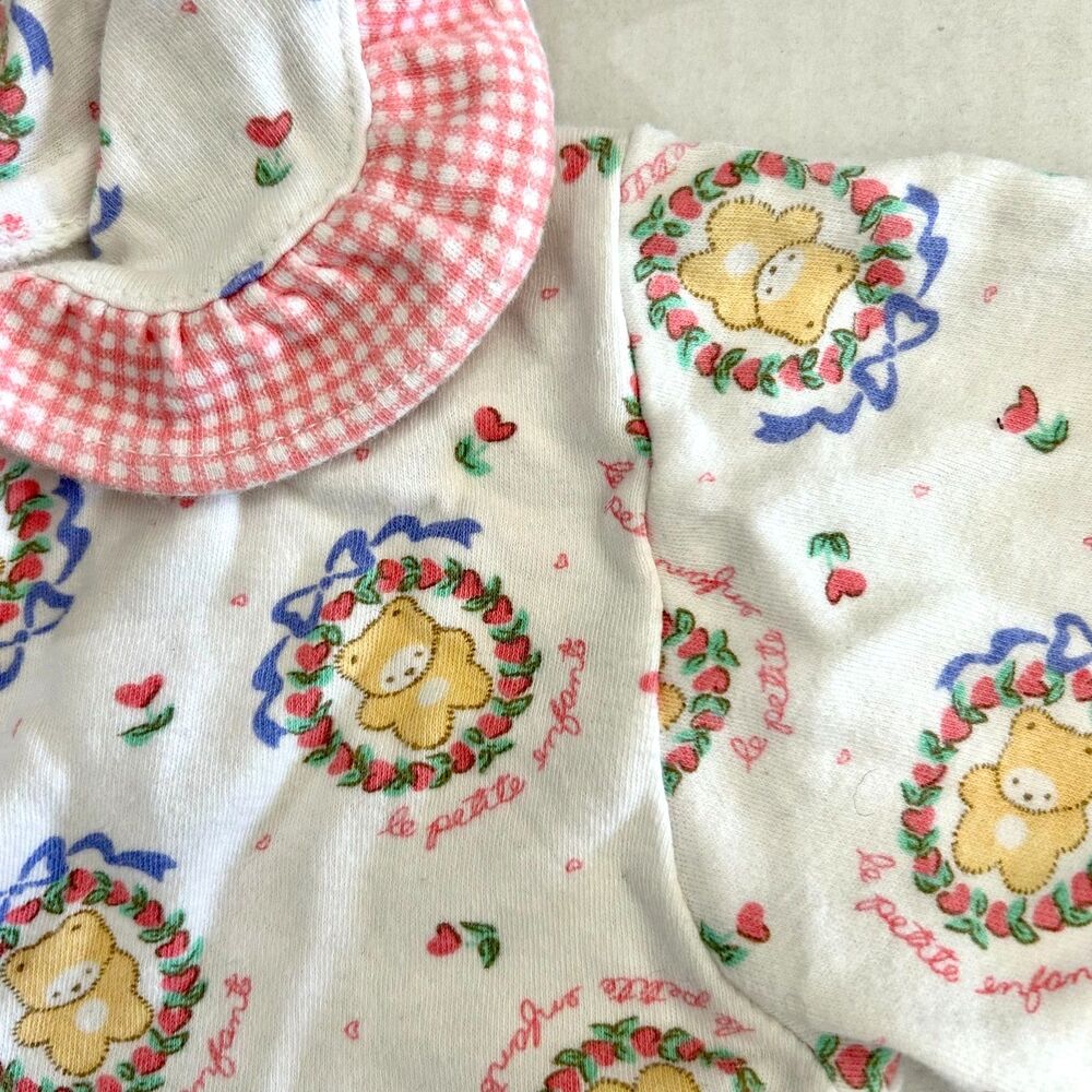 VVTG 90s Okie Dokie, Girls 'Le Petite Infant' Bear Ruffle Collar Dress Top, 24m - Picture 2 of 5
